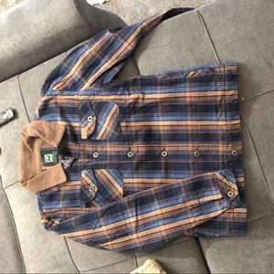 Flannel button up jacket